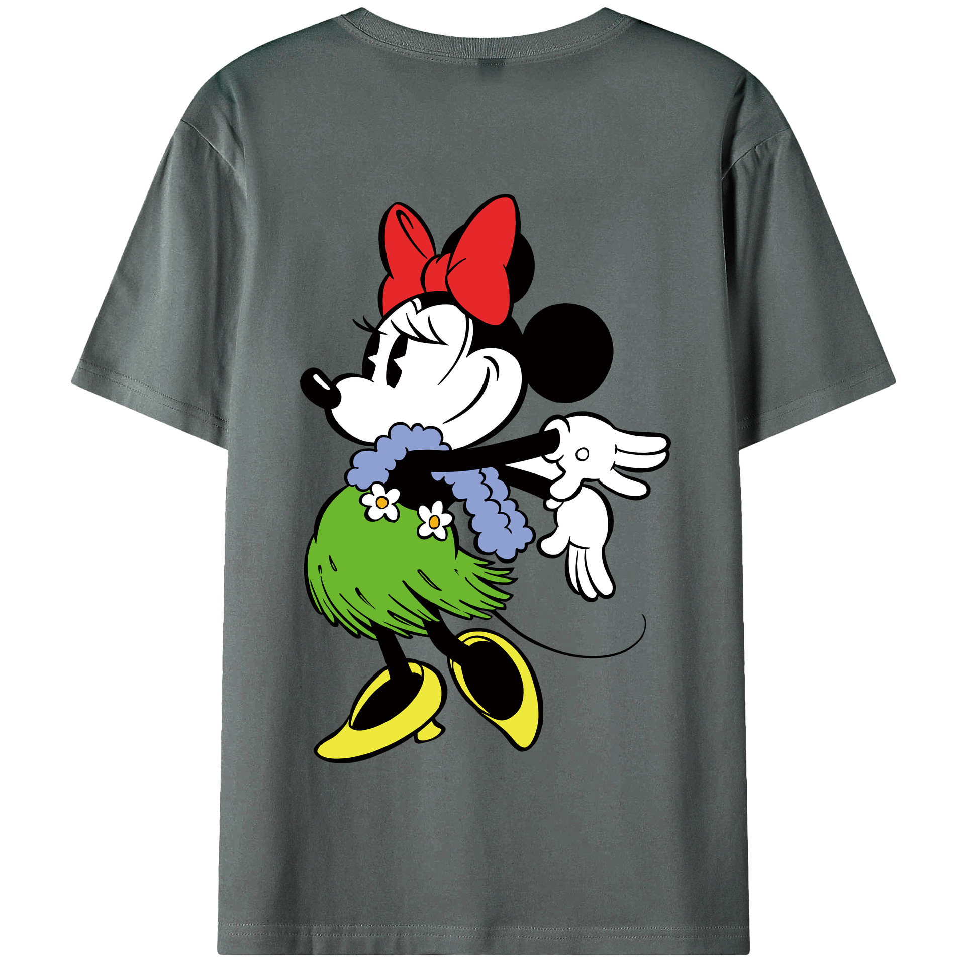 （画像用） ミッキーマウス Mickey Mouse 綿100％半袖Tシャツ（背面プリント）